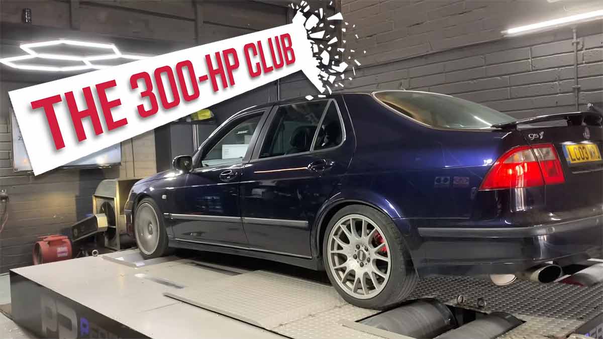 How Much Power This 20-Year-Old Saab 9-5 Aero Really Makes on the Dyno 1 Geoff Thompson’s full dyno session at Performance Remap, confirming roughly 300 hp and 490 Nm from a 20-year-old Saab 9-5 Aero.