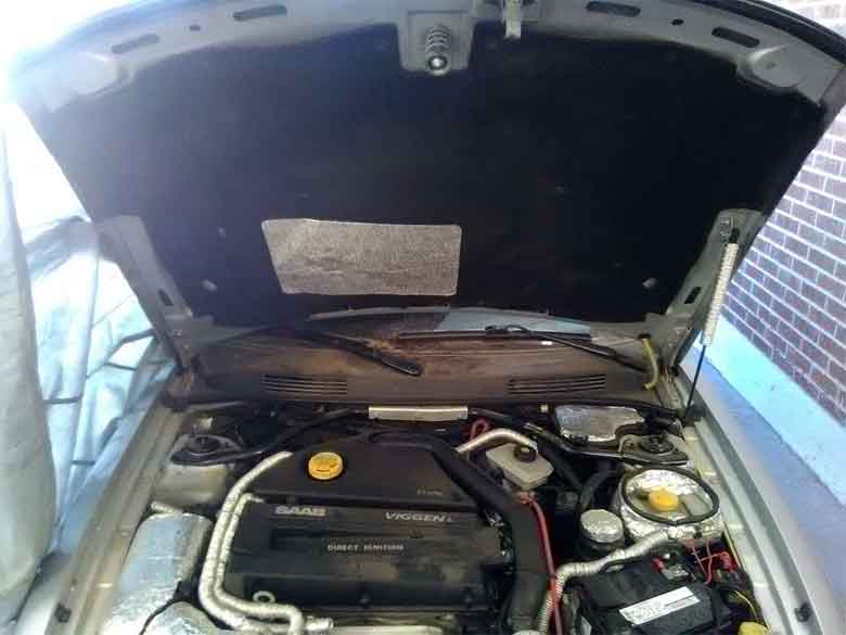 An Saab OEM replacement underhood insulations