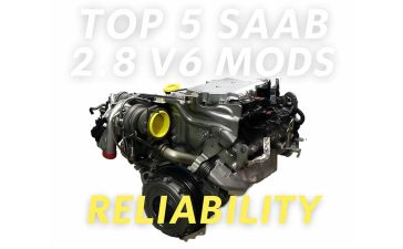 5 Smart Mods Every Saab 2.8 V6 (B284) Owner Should Know! 8 Saab 2.8 V6 B284 turbocharged engine with text overlay highlighting reliability mods