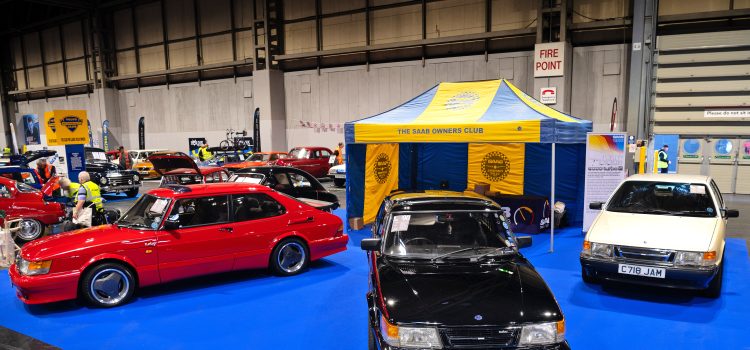 Saab 9000 Turbo-16 and 900 Carlsson lineup at NEC Classic Motor Show 2025