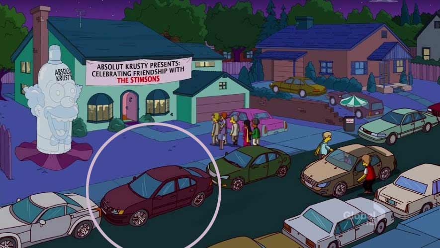 Saab 9-3 in The Simpson TV Show