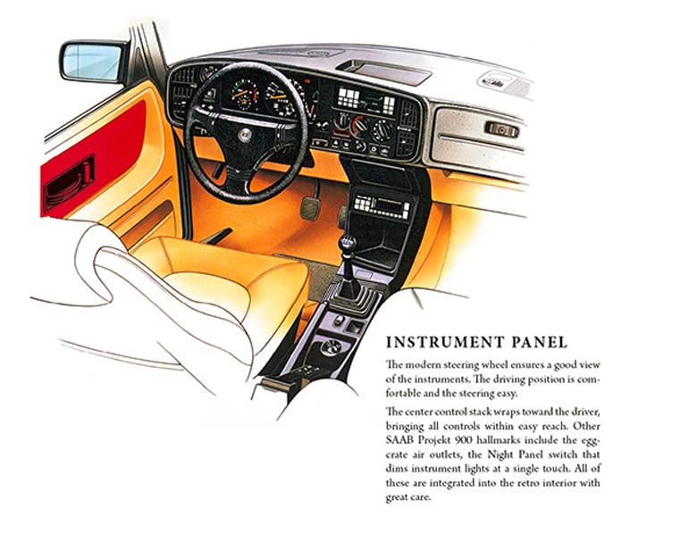 Saab 900 - instrument panel