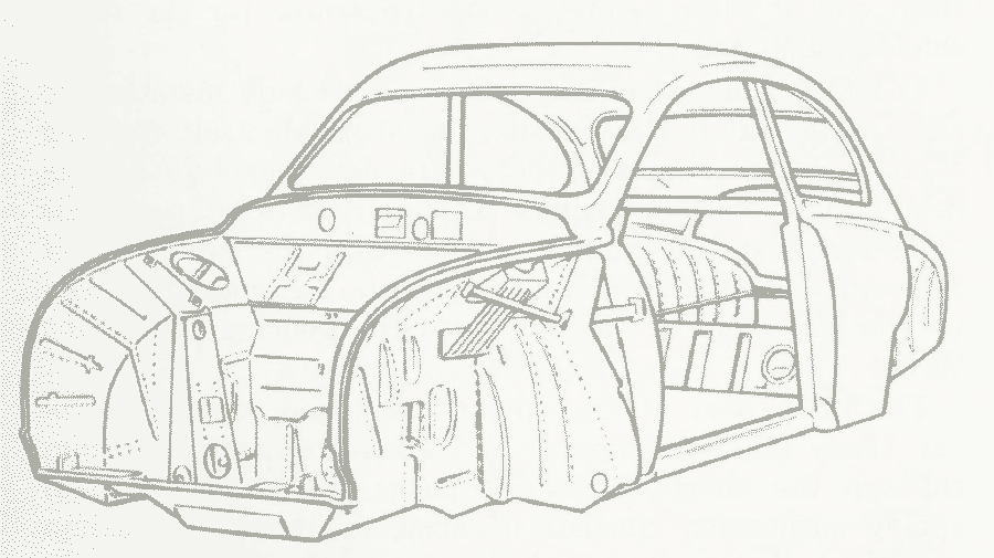 Saab 92 structure