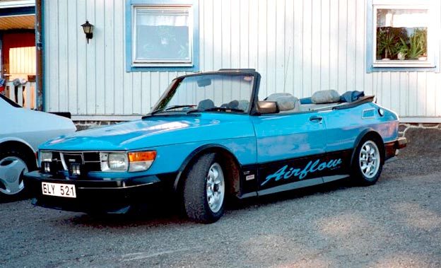 another one of his crazy projects - Saab 99 Cabrio