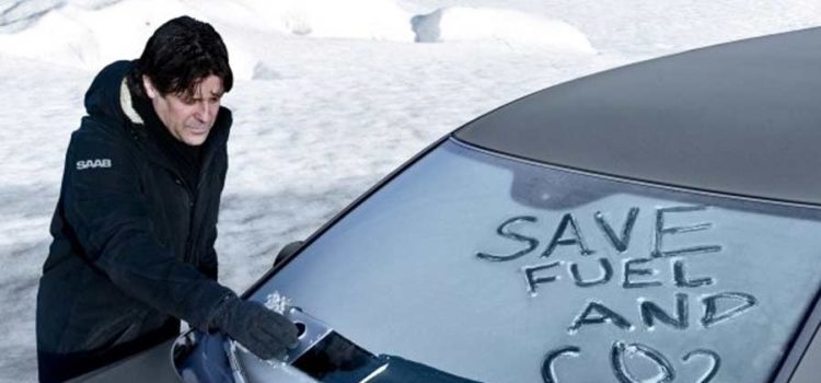 Saab Ice Scraper Funk-Is To Reduce CO2