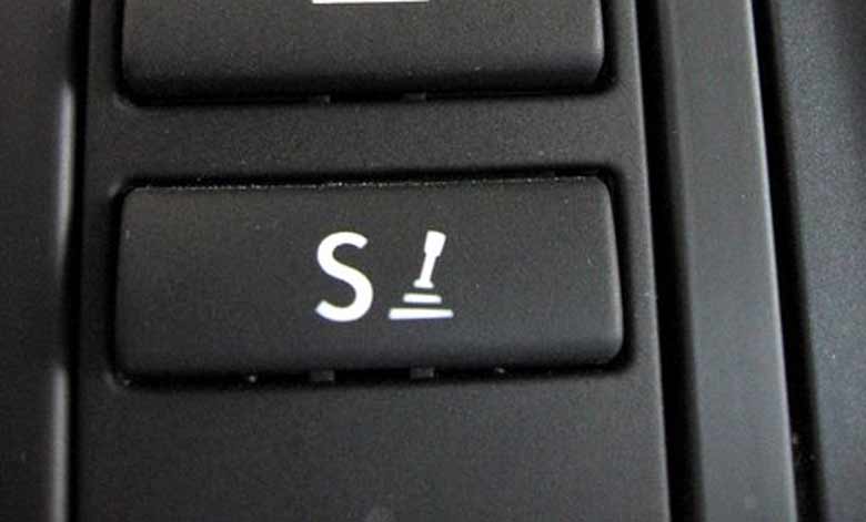 Saab Sport drive button