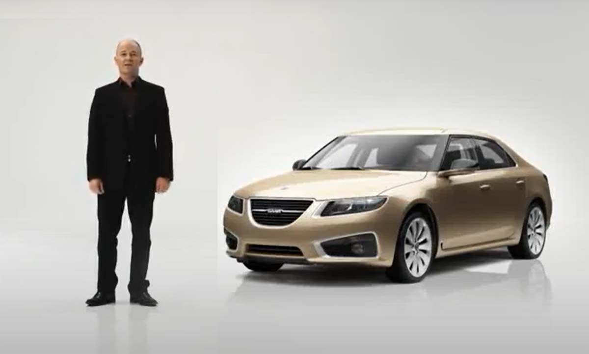 Simon Padian in 2010 Saab 9 5 NG promo intro