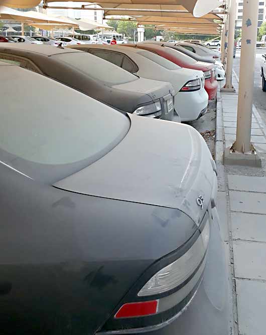 abandoned saab cars in Doha