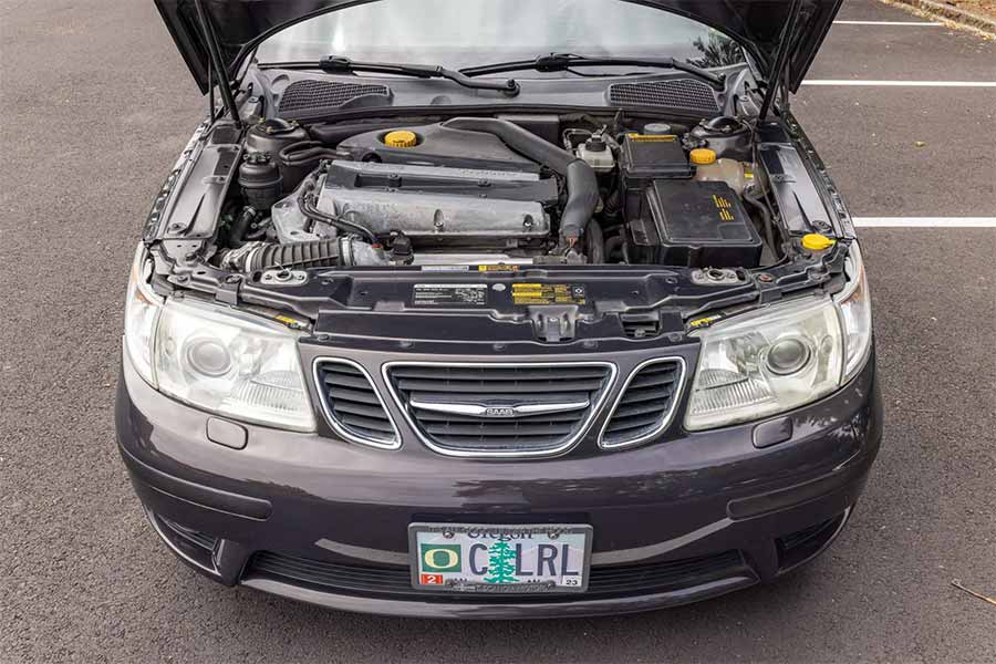 The $8,900 Time Capsule: 2005 Saab 9-5 Aero 2.3T 5-Speed Auction Highlights 4 Turbocharged 2.3-liter B235R engine, factory-rated at 250 hp and 258 lb-ft, powering the European-spec 2005 Saab 9-5 Aero 5-speed.