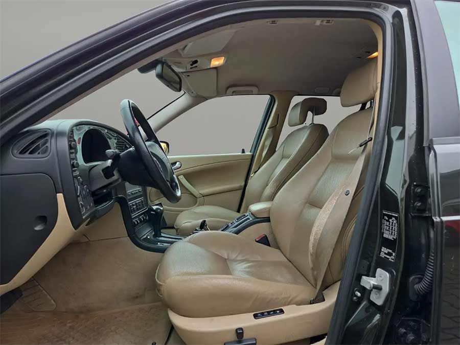 This 440,000 KM Saab 9-5 Aero Wagon Costs Less Than a Set of Tires 3 The cabin of this high-mileage Saab 9-5 Aero still exudes Scandinavian functionality—despite leather wear and sun-faded panels, the seats remain supportive and the cockpit ergonomics unmistakably Saab.