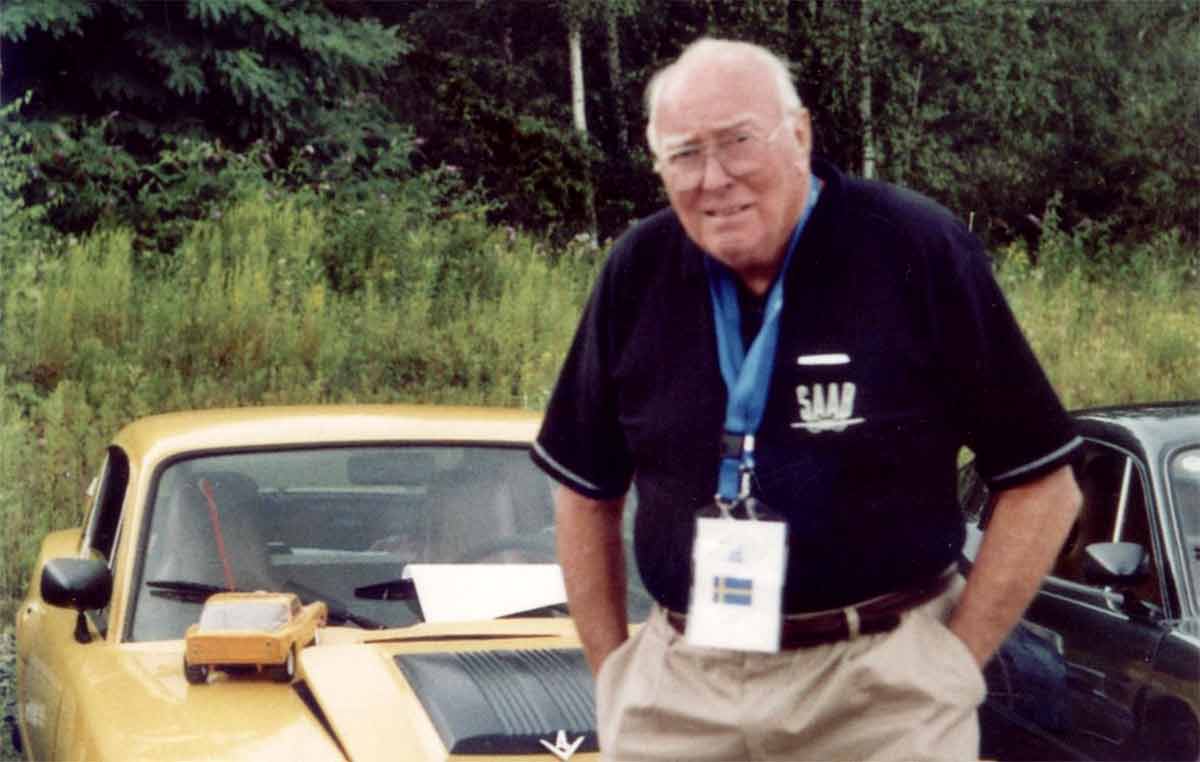 Erik Carlsson and 1972 SAAB Sonett III, August 7, 2005, International SOC, Essen, Germany.