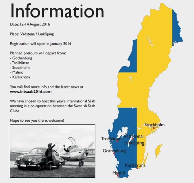 International Saab Meeting 2016 (IntSaab2016) 2 intsaab2016