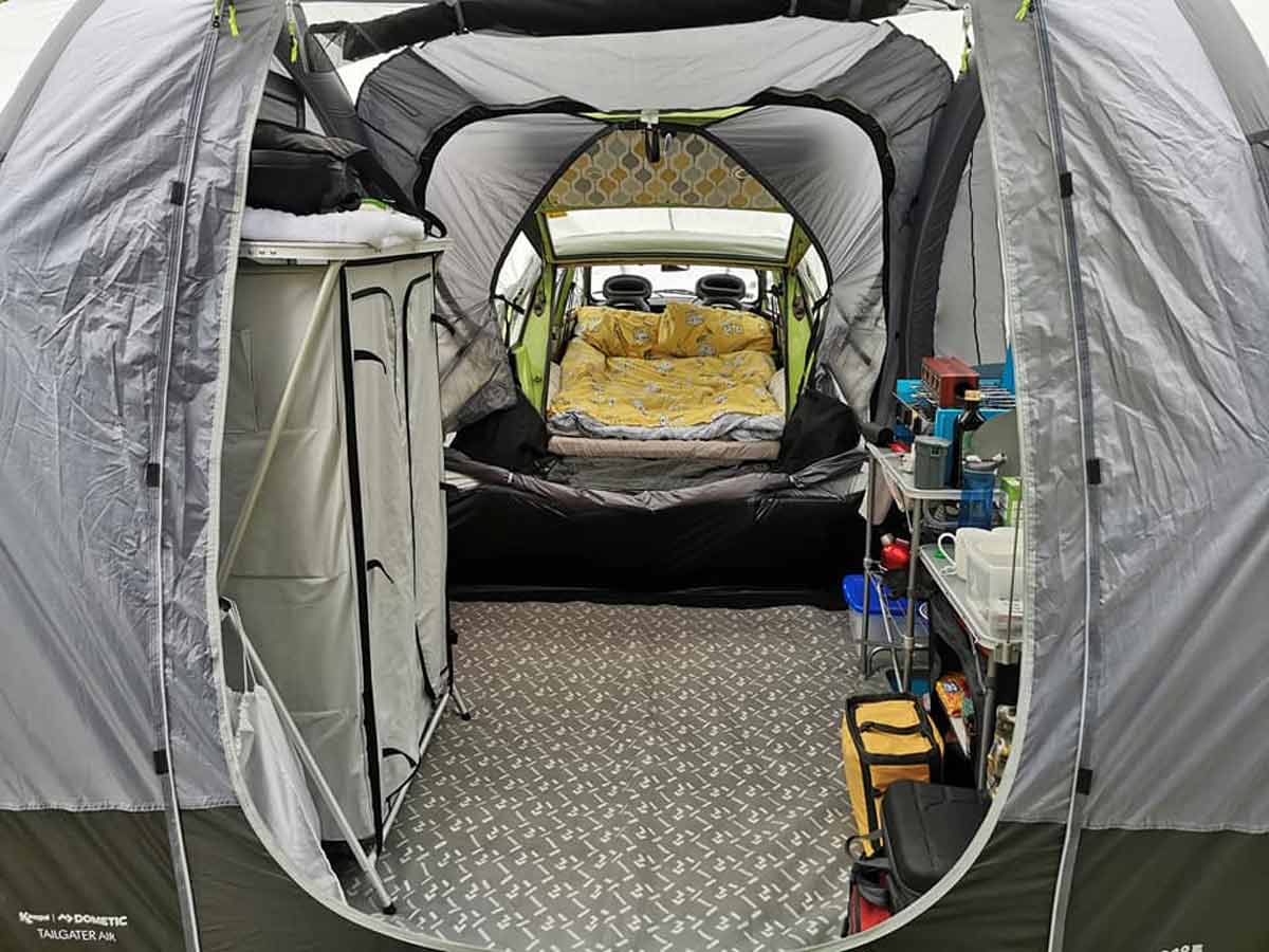 Kampa micro camper interior