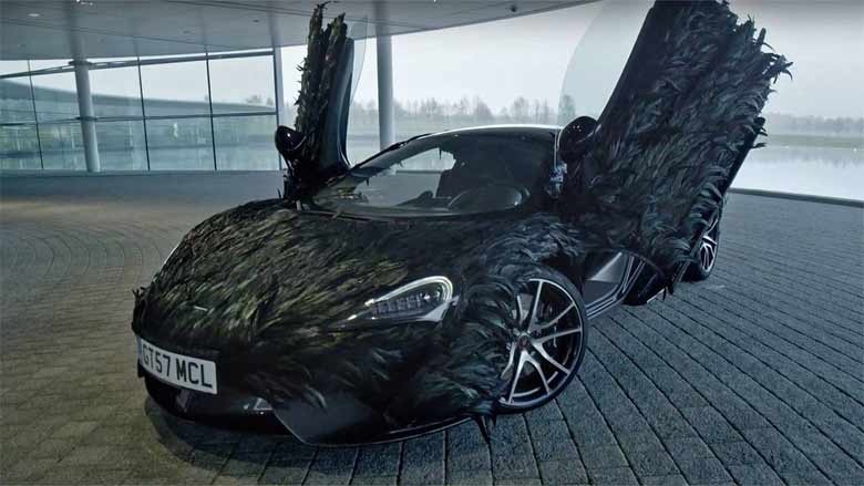 "McLaren Special Operations" will spend 300 hours applying 10,000 "carbon-veined" feathers to the 570GT