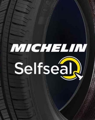 The "Selfseal" mark on the side of the tire reveals that this tire is puncture resistant