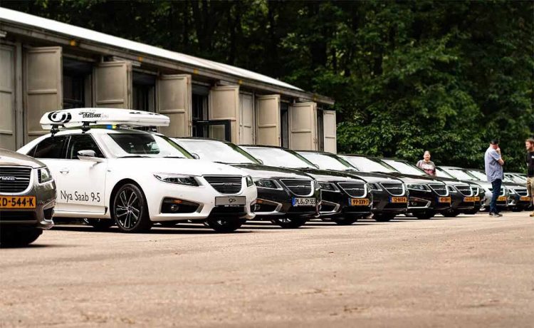 NatSaab 2025 Recap: The 9-5 NG Legacy and Simon Padian’s Design Talk 7 Over 50 Saab 9-5 NGs lined up in formation at NatSaab 2025 in Best, Netherlands—a powerful tribute to Saab’s final flagship design. Image credit: Saab Club Nederland