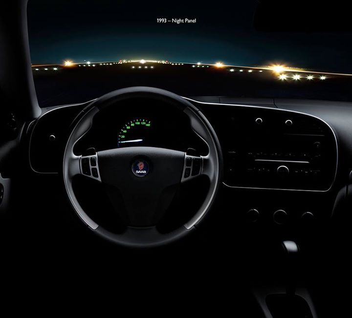 Saab "Night panel" feature