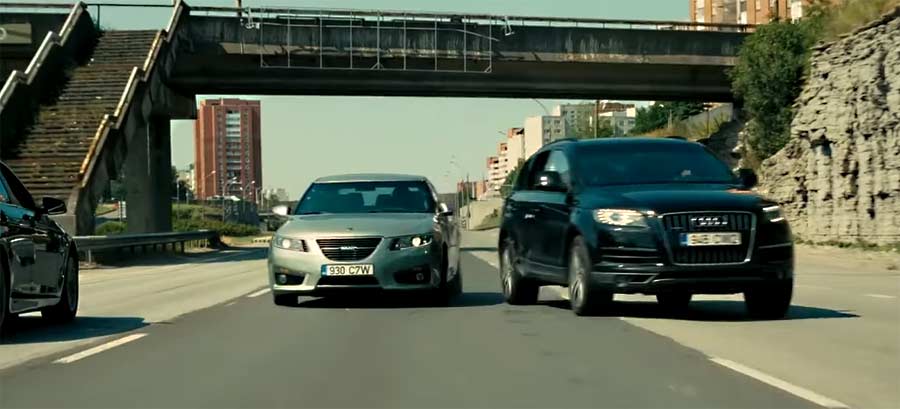 The Unbreakable Saab 9-5NG in Chris Nolan's new movie "Tenet"