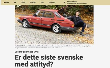 Christian André Strand, a photographer and his Saab 900 in Motor article