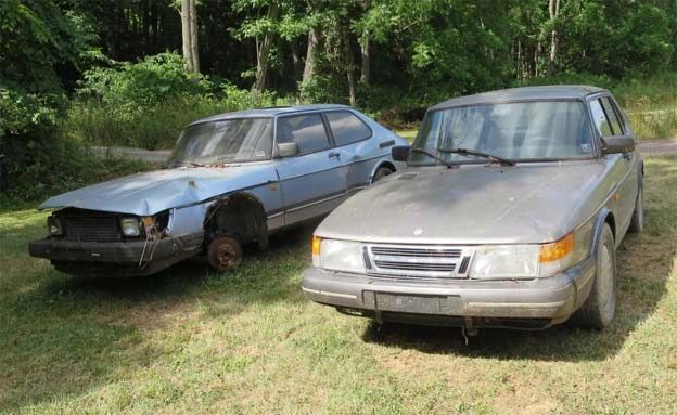 In the collection are mainly Saab 900, but there are also older Saab models