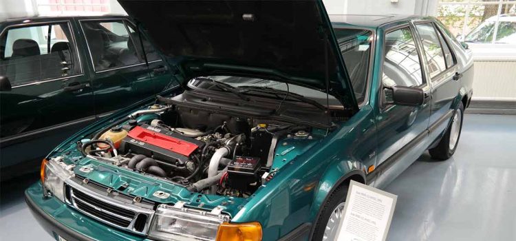 The Saab 9000 CS 4WD 1992: Exploring the Advanced All-Wheel-Drive System and Its Untapped Potential 2 The 1992 Saab 9000 CS 4WD on display at the Saab Museum in Trollhättan, Sweden, Photo by: Njål Langeland at Saab Car Festival 2024