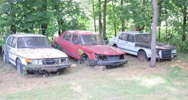 Saab 900's in collection