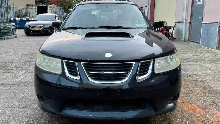 The Saabaru Identity: The Distinctive Front End of the Saab 9-2X Sets It Apart from the Subaru Version.