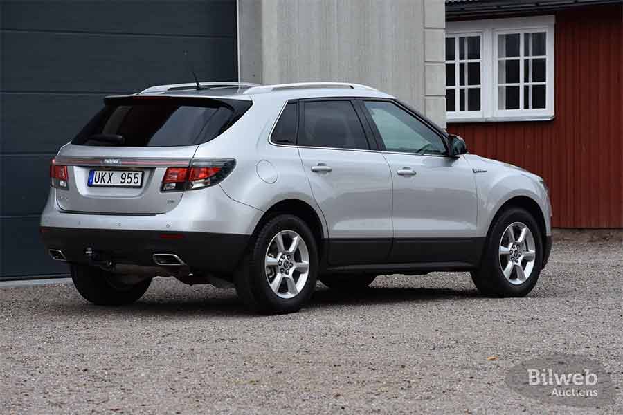 Factory-New Saab 9-4X No. 001 Resurfaces After 14 Years in Hibernation! 2 First Saab 9-4X chassis number 001 preserved in Sweden, factory-new condition with 469 km, photographed by Bilweb Auctions.