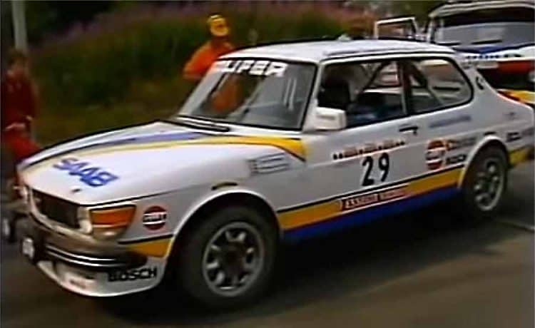 Swedish Rally Car Hero in a SAAB with engine trouble 4 Saab 99 Turbo