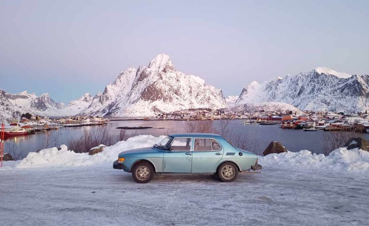 Saab 99 Against the Arctic Backdrop: Axel Roks' Adventure to the Polar Circle (Photo Axel Roks)