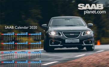 Saab Cars Calendar 2020