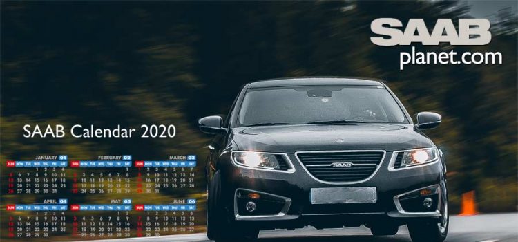 Download the Greatest SAAB 2020 Calendar for Your Desktop 2 Saab Cars Calendar 2020