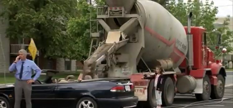 Destroying Another Saab - That's Not Funny at All! 1 Destroyed Saab in prank