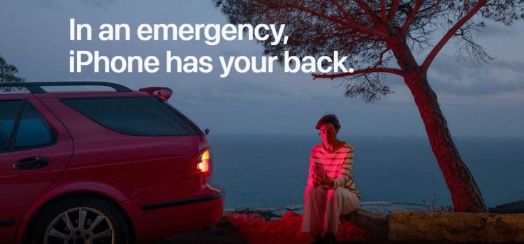 Roadside Assistance via satellite in action: iPhone 15 user waits by the broken-down Saab 9-5, having called for help via satellite.