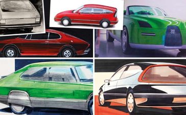 Long-lost treasures: Unveiled sketches of Saab's secret projects that never made it past the drawing board.