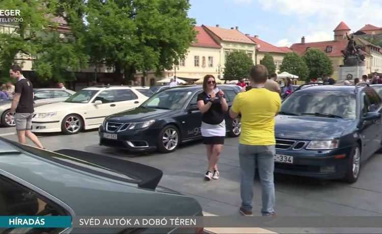 Saab spirit thrives in Eger: Hungarian enthusiasts bring 41 Saabs to the town square 6 Saabs take over Eger’s main square, Dobó tér — from vintage 99s to the last 9-3s, the brand’s spirit is alive in Hungary.