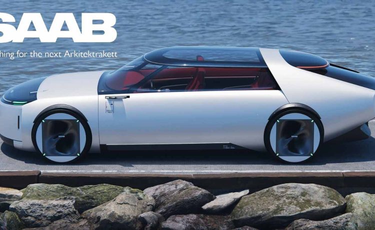 David Sova’s Saab Reboot concept fuses aviation heritage, glass canopy design, and Swedish pragmatism into a modern EV vision.