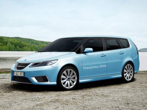 Saab Minivan? Why Not 2 Saab 9-3 Minivan with Saab Rotors Wheels