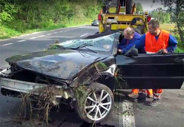 Saab saved drivers life