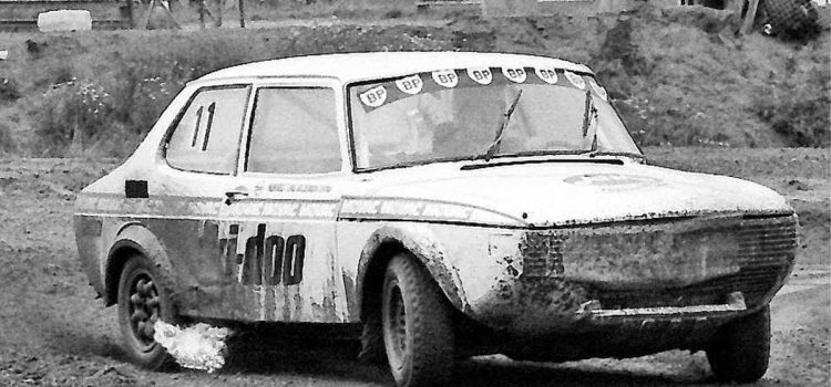 From Ture’s Snowy Stages To A Perfect Saab Sport: Anders Jonsson’s 33-Year Promise 1 Ture Karlsson sliding his Saab 99 rallycross car through a muddy corner in Sweden