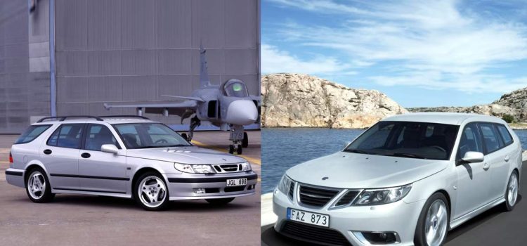 Saab 9-3 And 9-5 Aero SportCombis Through Today’s Lens