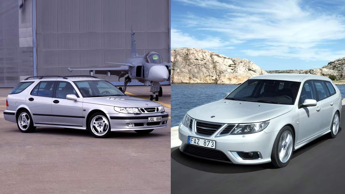 Saab 9-3 And 9-5 Aero SportCombis Through Today’s Lens