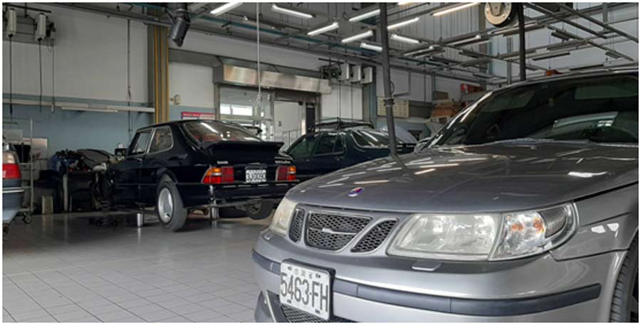 Saab workshop in Taiwan