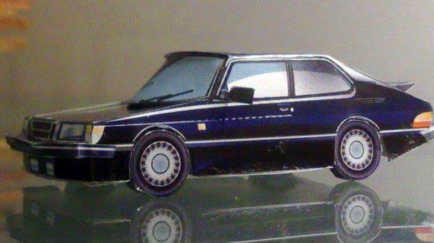 How to make a Saab 900 Turbo 3D Paper car? 2 saab900