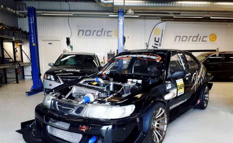 Saab 900GTR (600hp) Racer at Gatebil 2019 1 Saab 900 GTR race car