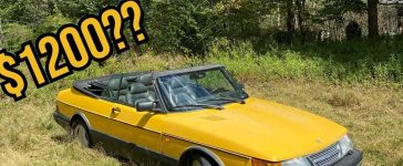 What $1,200 buys you in Saab land — a Monte Carlo Yellow 900 Convertible rescued from neglect and brought back to life by pure enthusiasm.