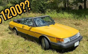 What $1,200 buys you in Saab land — a Monte Carlo Yellow 900 Convertible rescued from neglect and brought back to life by pure enthusiasm.