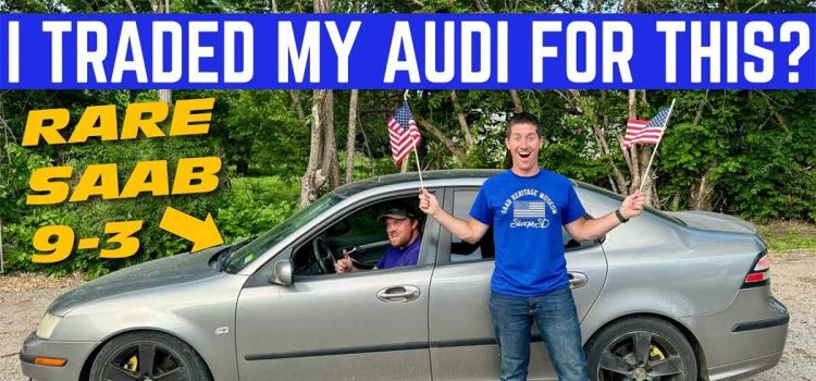 WatchJRGo’s newly acquired 2006 Saab 9-3 Aero V6 Turbo — broken, but still full of character.