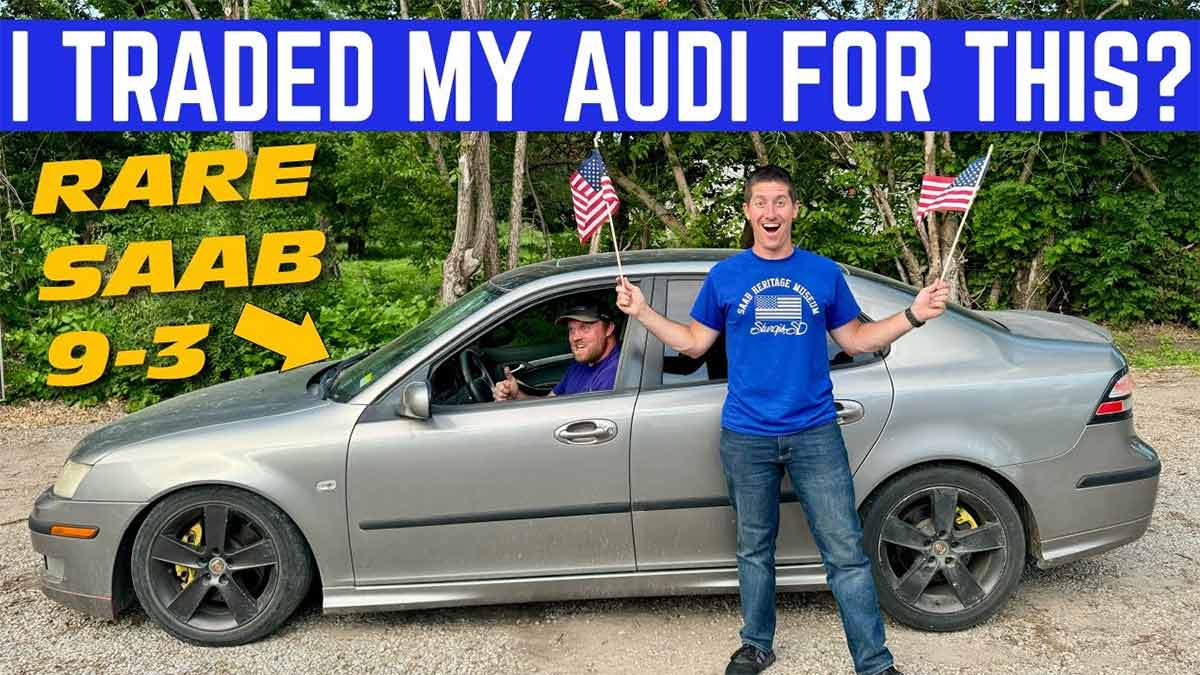 WatchJRGo’s newly acquired 2006 Saab 9-3 Aero V6 Turbo — broken, but still full of character.