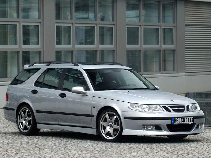 Incredibly Aggressive Sports Styling of the Saab 9-5 Sportwagon by Hirsch Performance